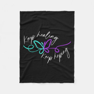 Suicide Awareness Suicide Prevention Suprt Survivo Fleece Blanket