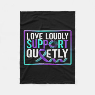 Suicide Awareness Suicide Prevention Suprt Survivo Fleece Blanket