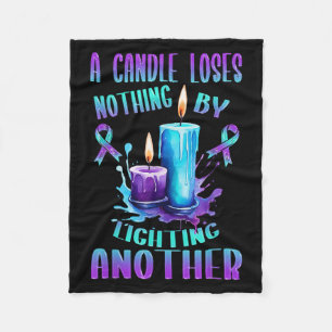 Suicide Awareness Suicide Prevention Suprt Survivo Fleece Blanket
