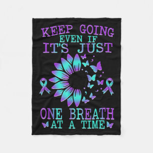 Suicide Awareness Suicide Prevention Suprt Survivo Fleece Blanket