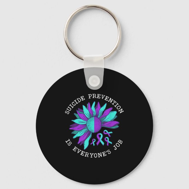 Suicide Awareness Suicide Prevention Suprt Survivo Keychain (Front)