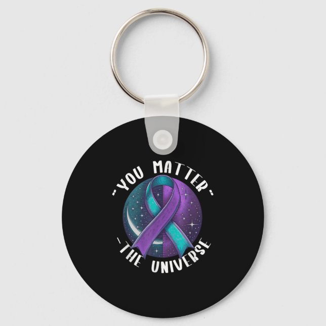 Suicide Awareness Suicide Prevention Suprt Survivo Keychain (Front)