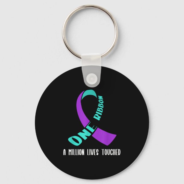 Suicide Awareness Suicide Prevention Suprt Survivo Keychain (Front)