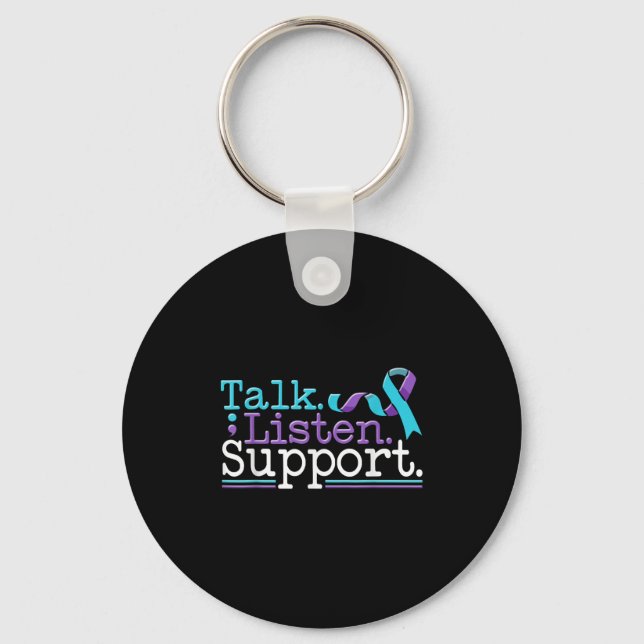 Suicide Awareness Suicide Prevention Suprt Survivo Keychain (Front)