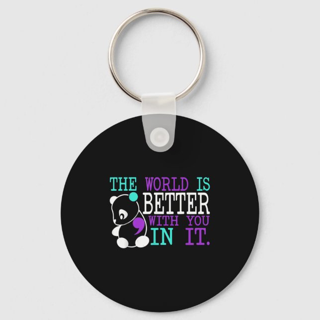 Suicide Awareness Suicide Prevention Suprt Survivo Keychain (Front)
