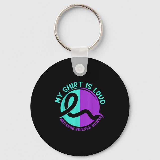 Suicide Awareness Suicide Prevention Suprt Survivo Keychain (Front)