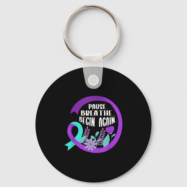 Suicide Awareness Suicide Prevention Suprt Survivo Keychain (Front)