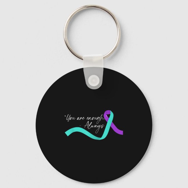 Suicide Awareness Suicide Prevention Suprt Survivo Keychain (Front)