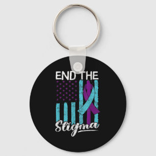 Suicide Awareness Suicide Prevention Suprt Survivo Keychain