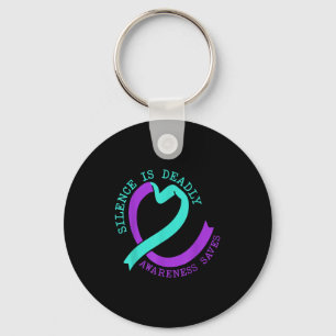 Suicide Awareness Suicide Prevention Suprt Survivo Keychain