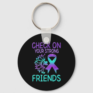 Suicide Awareness Suicide Prevention Suprt Survivo Keychain