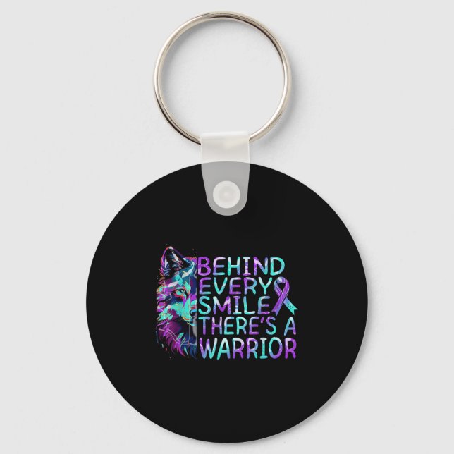 Suicide Awareness Suicide Prevention Suprt Survivo Keychain (Front)