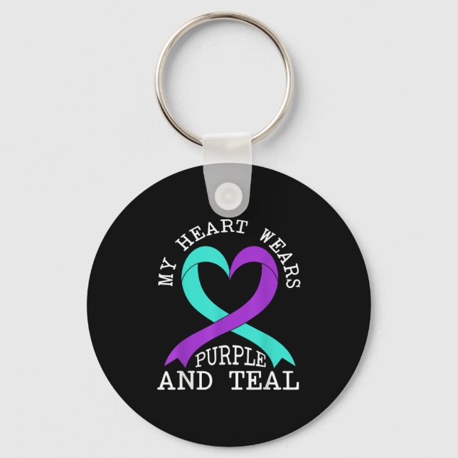 Suicide Awareness Suicide Prevention Suprt Survivo Keychain (Front)