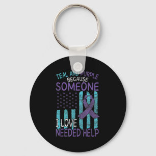 Suicide Awareness Suicide Prevention Suprt Survivo Keychain
