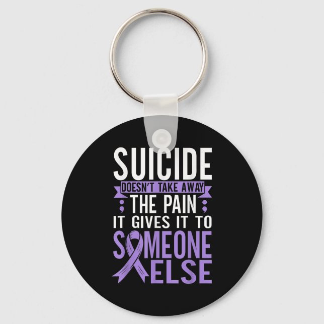 Suicide Awareness Suicide Prevention Suprt Survivo Keychain (Front)