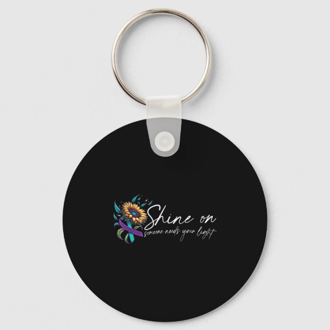 Suicide Awareness Suicide Prevention Suprt Survivo Keychain (Front)