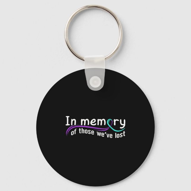 Suicide Awareness Suicide Prevention Suprt Survivo Keychain (Front)