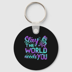 Suicide Awareness Suicide Prevention Suprt Survivo Keychain