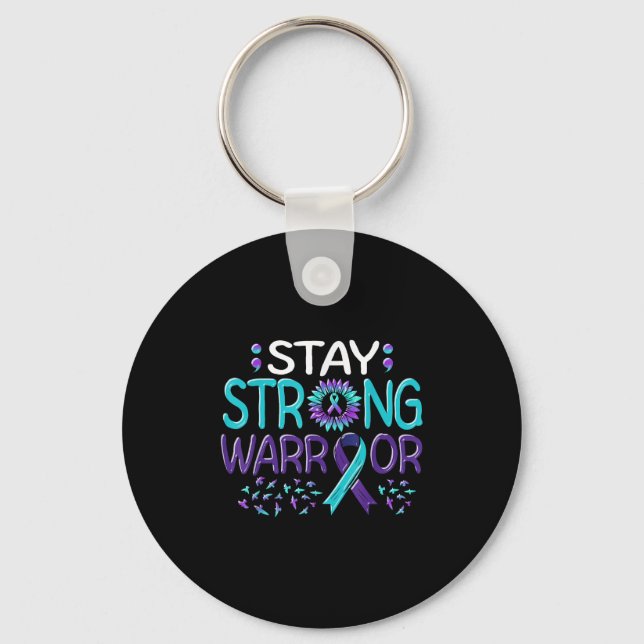 Suicide Awareness Suicide Prevention Suprt Survivo Keychain (Front)
