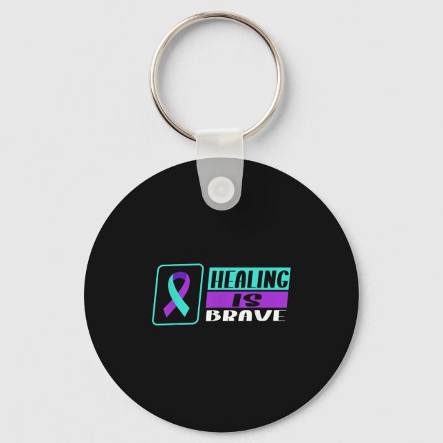 Suicide Awareness Suicide Prevention Suprt Survivo Keychain (Front)