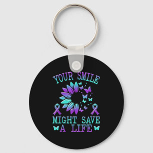 Suicide Awareness Suicide Prevention Suprt Survivo Keychain