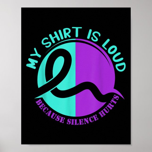 Suicide Awareness Suicide Prevention Suprt Survivo Poster (Front)