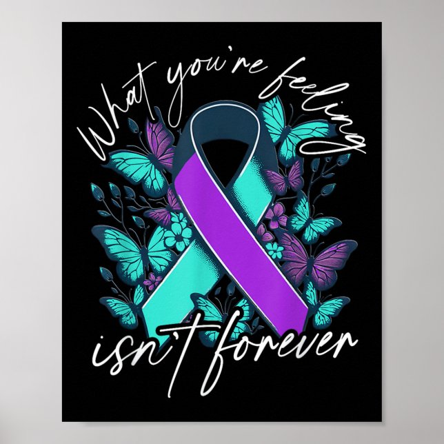 Suicide Awareness Suicide Prevention Suprt Survivo Poster (Front)