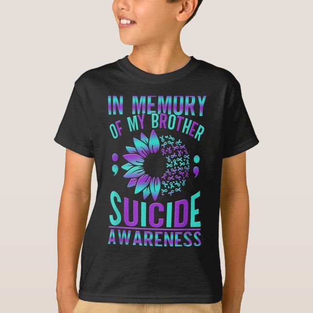 Suicide Awareness Suicide Prevention Suprt Survivo T-Shirt (Front)