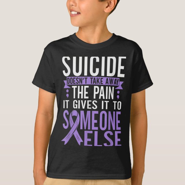Suicide Awareness Suicide Prevention Suprt Survivo T-Shirt (Front)
