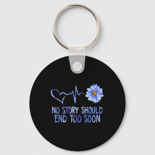 Suicide Awareness Sunflower Keychain