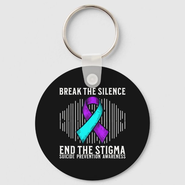 Suicide Awareness Support Suicide Prevention Keychain (Front)