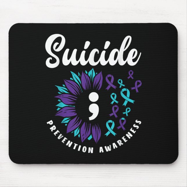 Suicide Awareness Support Suicide Prevention Mouse Pad (Front)