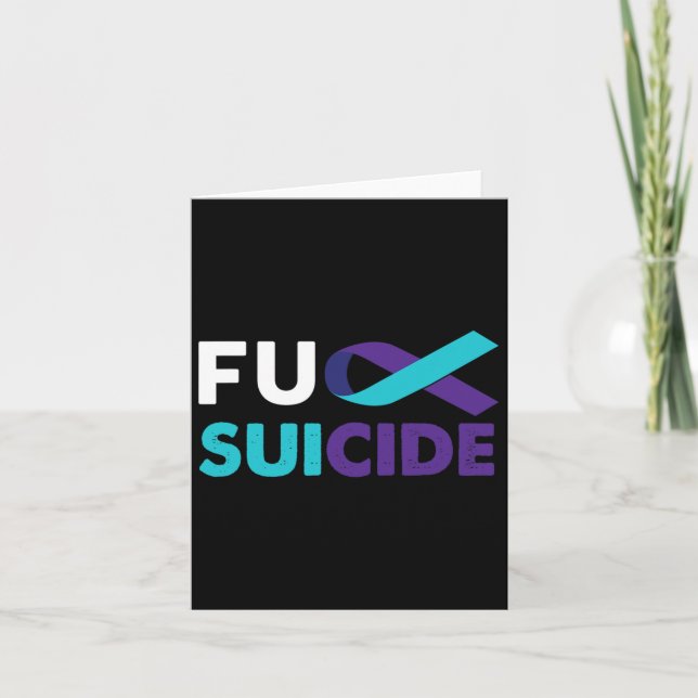 Suicide Awareness Support Survivor Gift 1  Card (Front)