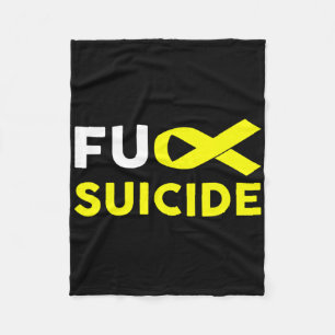Suicide Awareness Support Survivor Gift Fleece Blanket
