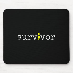 Suicide Awareness Support Symbol Recovery Survivor Mouse Pad