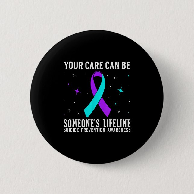 Suicide Awareness Suprt Suicide Prevention Awarene 2 Inch Round Button (Front)