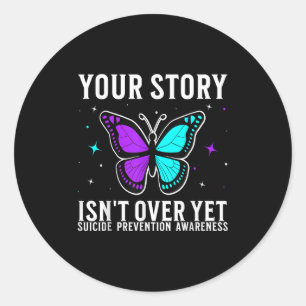 Suicide Awareness Suprt Suicide Prevention Awarene Classic Round Sticker