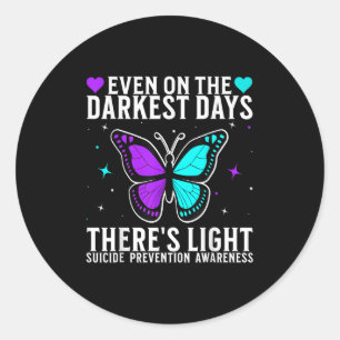Suicide Awareness Suprt Suicide Prevention Awarene Classic Round Sticker