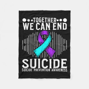 Suicide Awareness Suprt Suicide Prevention Awarene Fleece Blanket