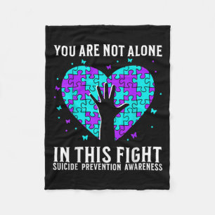 Suicide Awareness Suprt Suicide Prevention Awarene Fleece Blanket