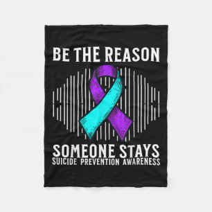 Suicide Awareness Suprt Suicide Prevention Awarene Fleece Blanket