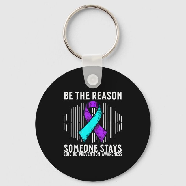 Suicide Awareness Suprt Suicide Prevention Awarene Keychain (Front)
