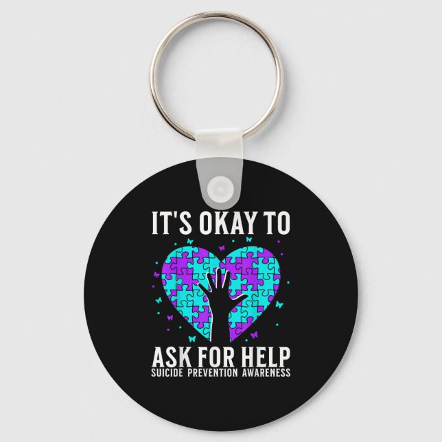 Suicide Awareness Suprt Suicide Prevention Awarene Keychain (Front)