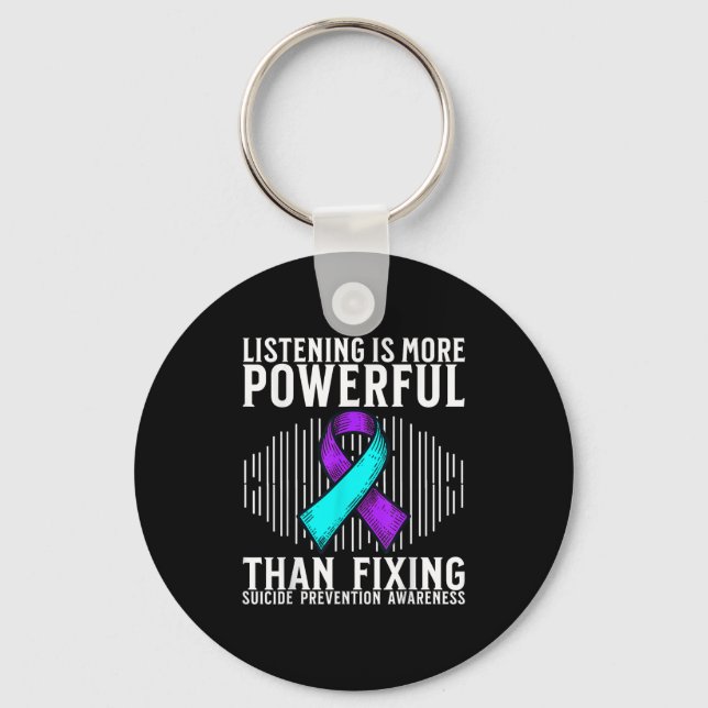 Suicide Awareness Suprt Suicide Prevention Awarene Keychain (Front)
