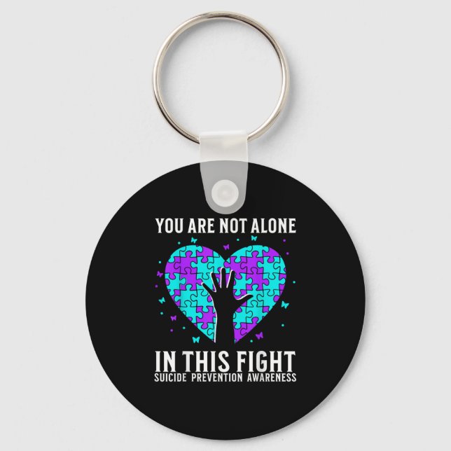 Suicide Awareness Suprt Suicide Prevention Awarene Keychain (Front)