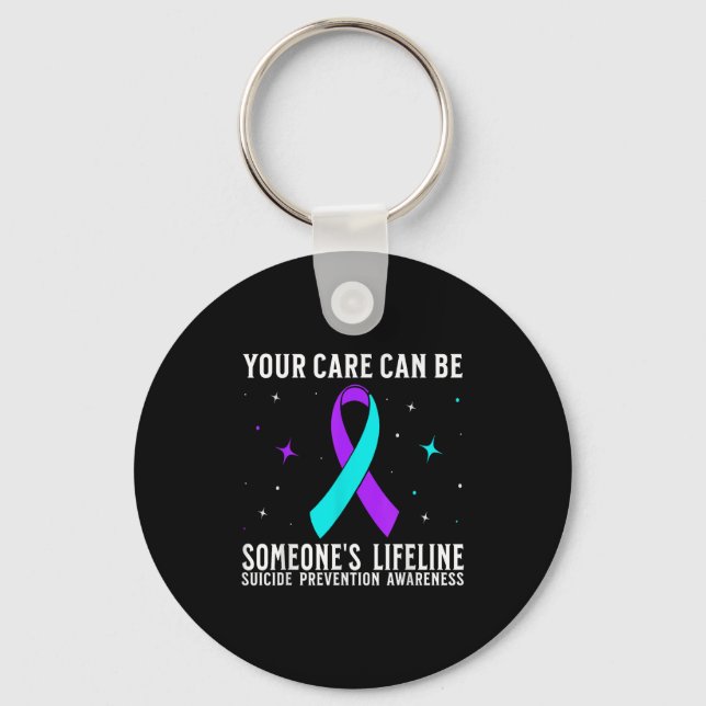 Suicide Awareness Suprt Suicide Prevention Awarene Keychain (Front)