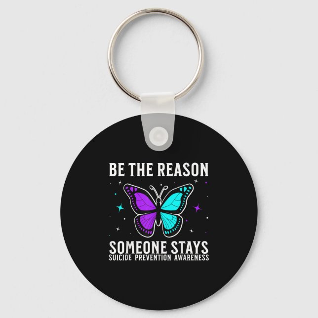 Suicide Awareness Suprt Suicide Prevention Awarene Keychain (Front)
