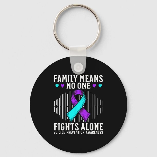 Suicide Awareness Suprt Suicide Prevention Awarene Keychain (Front)