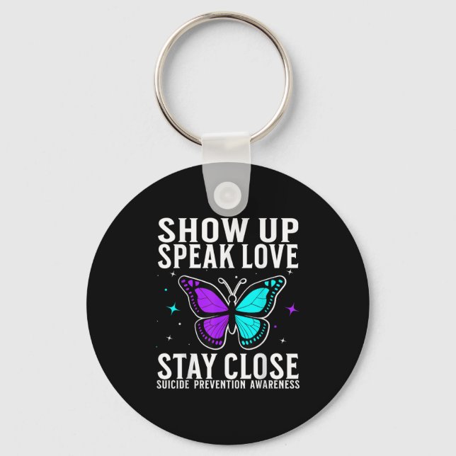 Suicide Awareness Suprt Suicide Prevention Awarene Keychain (Front)