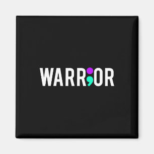 Suicide Awareness Warrior Design Gift For Mental H Magnet